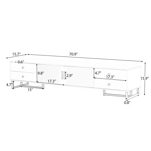 Clark TV Stand (White)