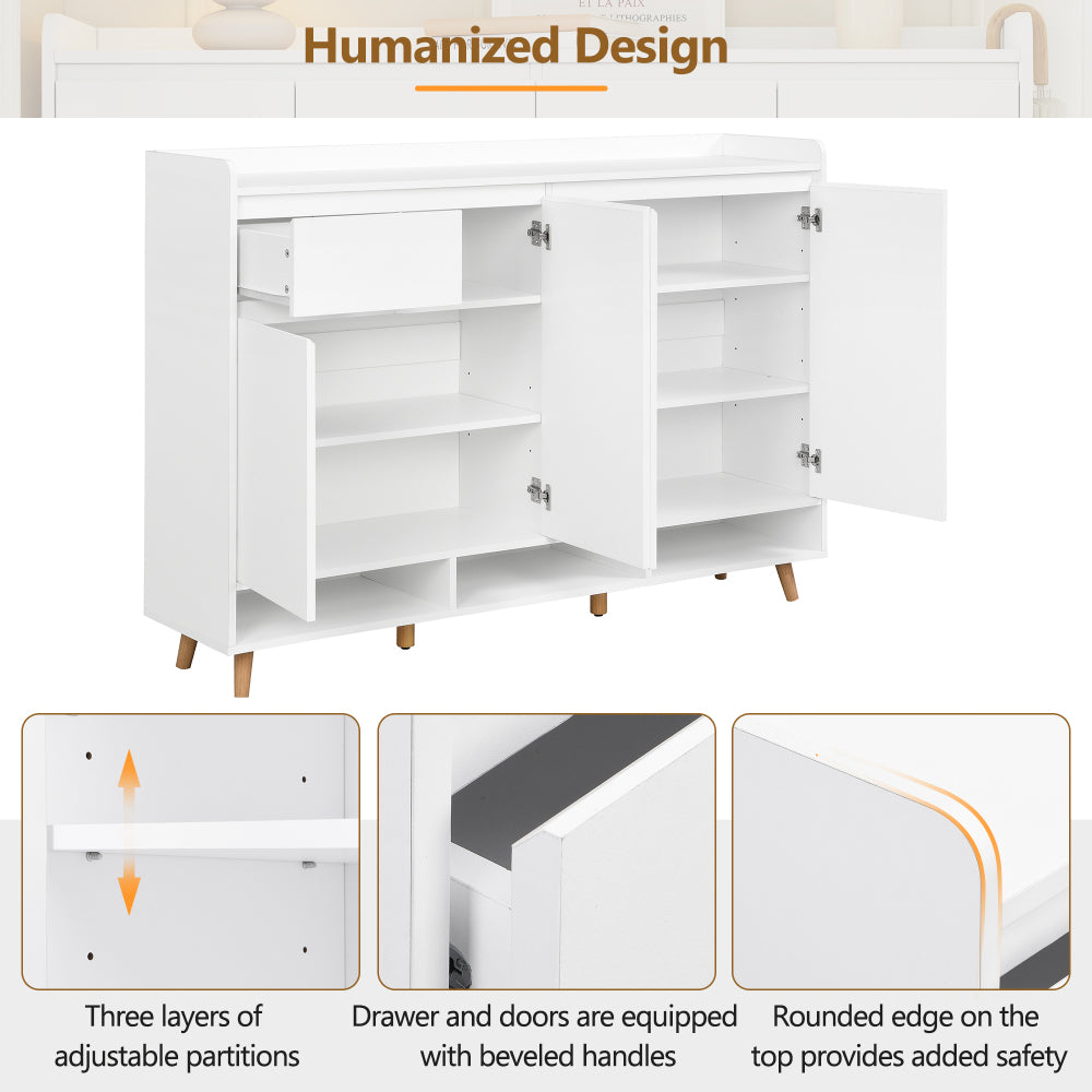 Ibrahim Shoe Cabinet (White)