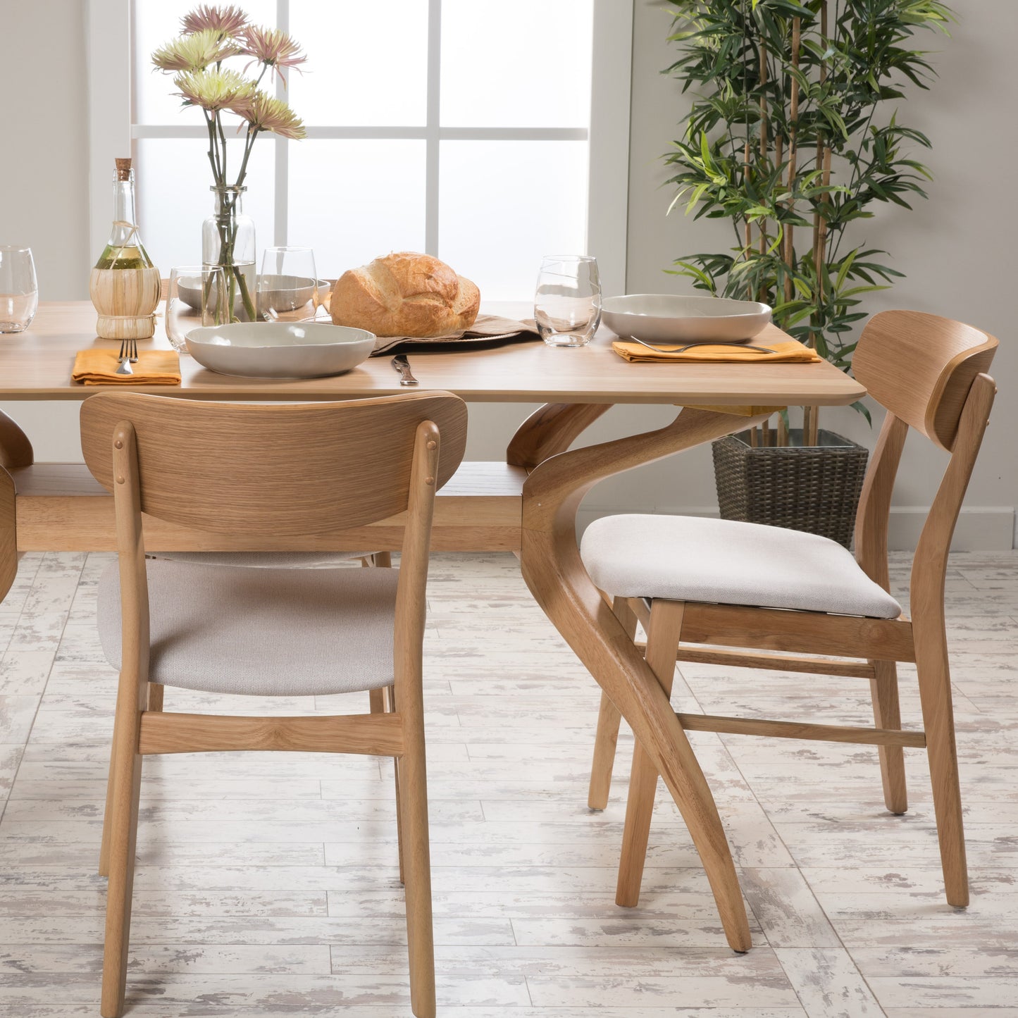 Eileen Dining Chair, Set of 2 (Beige)