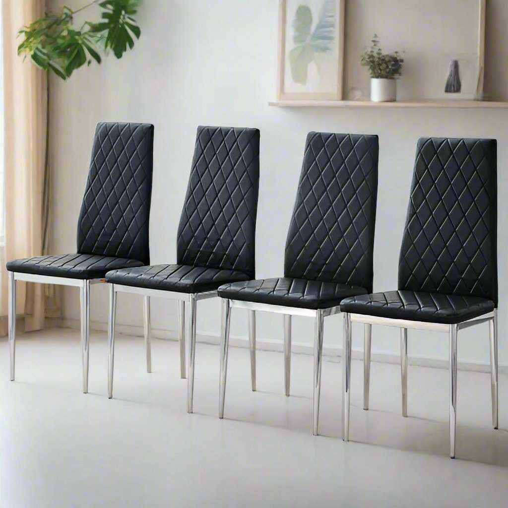 Gordon Dining Chair, Set of 4 (Black)