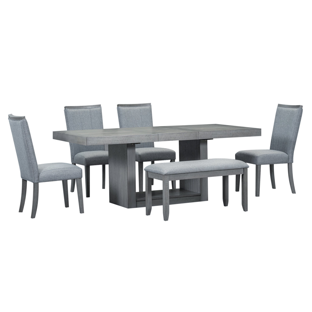 French Dining Set, Set of 6 (Grey)