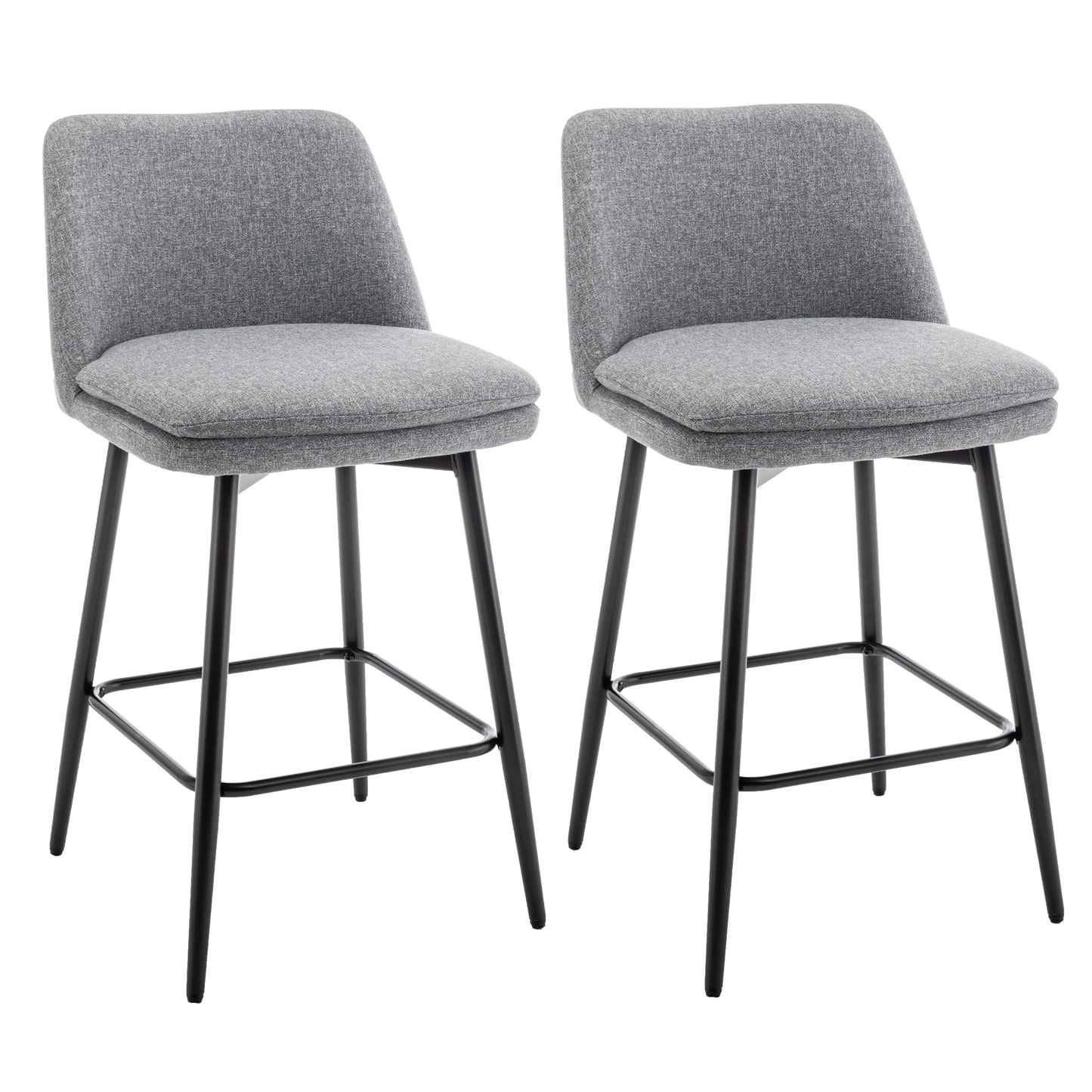 Yareli Bar Stool, Set of 4 (Light Gray )