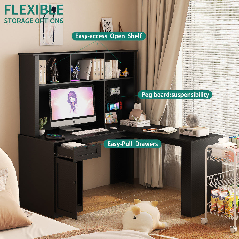 Aubriella Office Desk (Black)