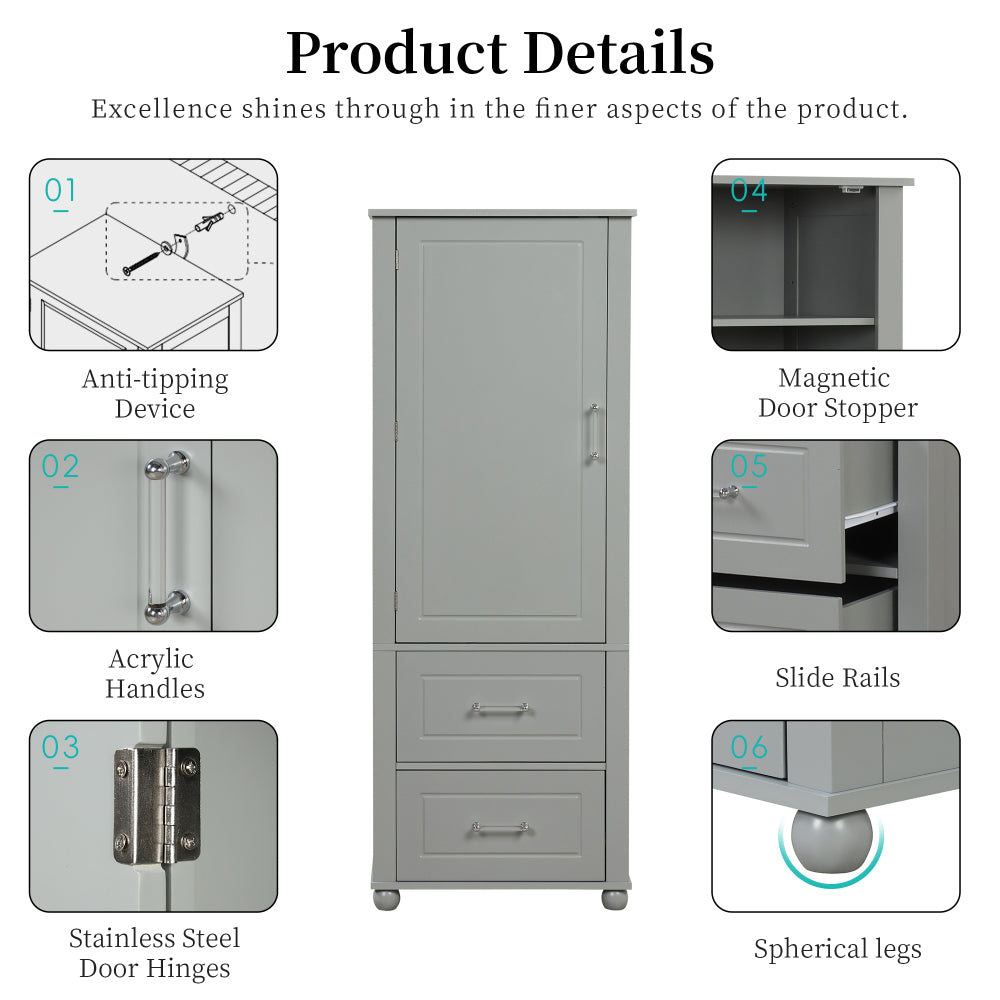 Grace Bathroom Cabinet (Grey)