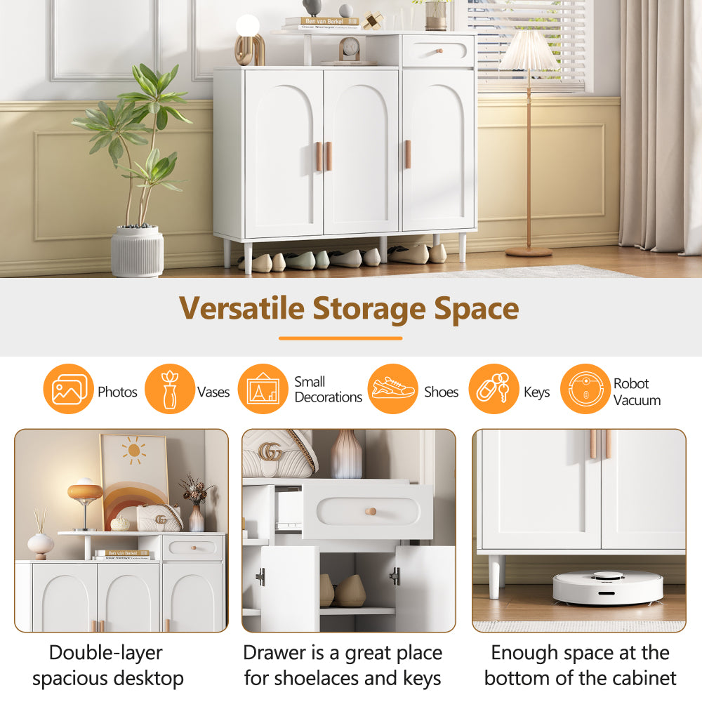 Brycen Shoe Cabinet (White)