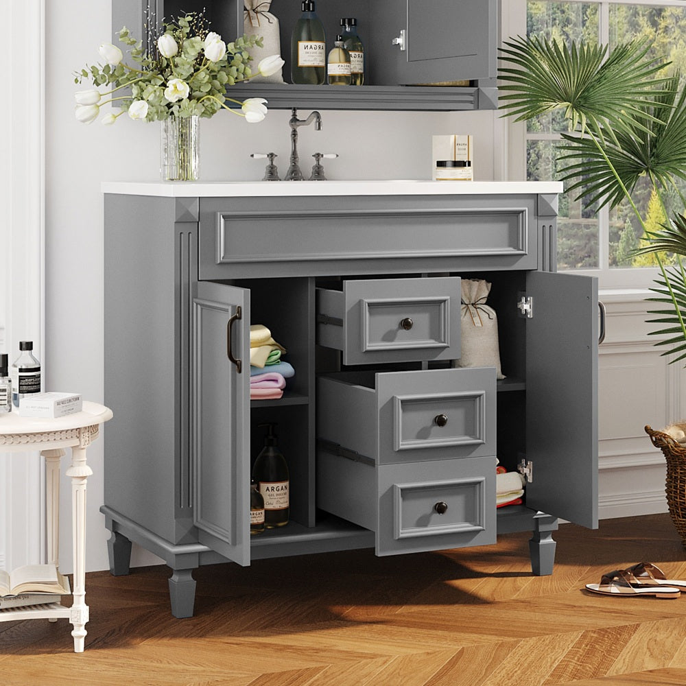 Becker Bathroom Vanity (Grey)