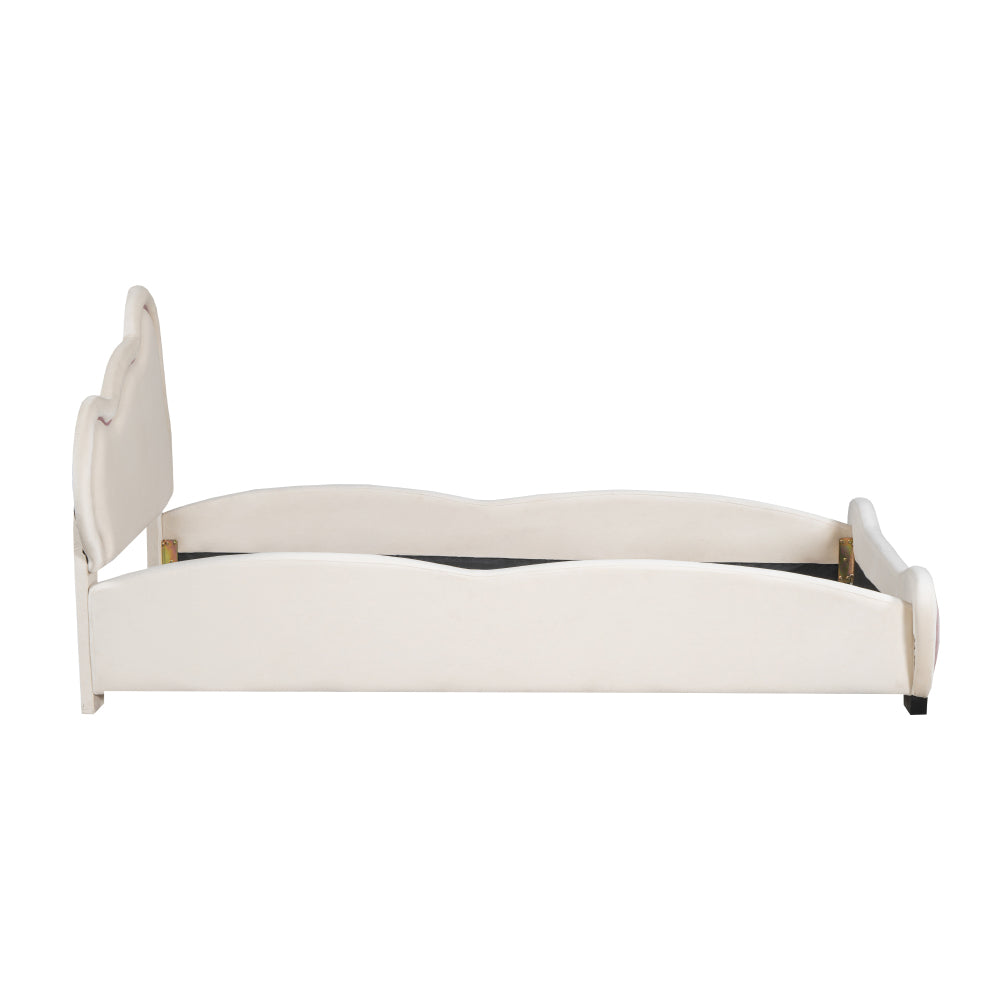 Lester Kids Bed, Twin (Beige)