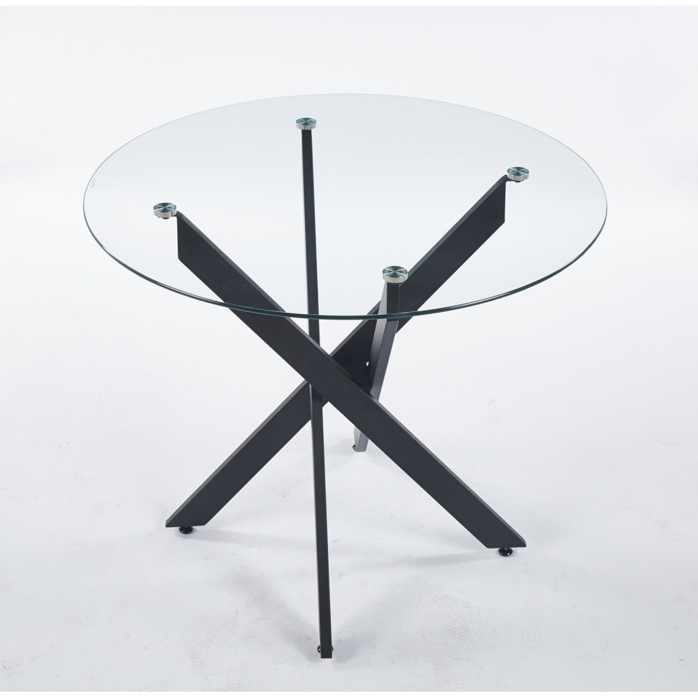 Eden Dining Set, Set of 5 (Black)