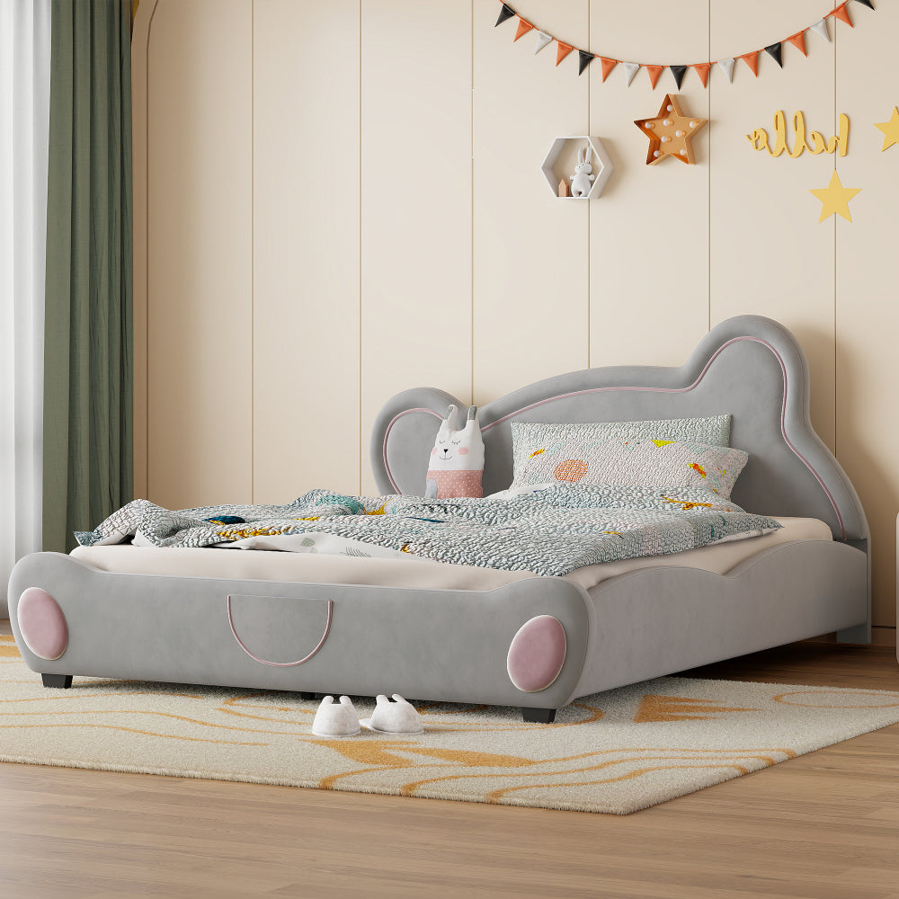 Lester Kids Bed, Queen (Grey)