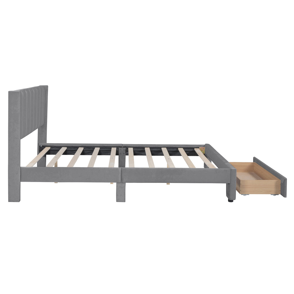 Russo Bed, Queen (Grey)