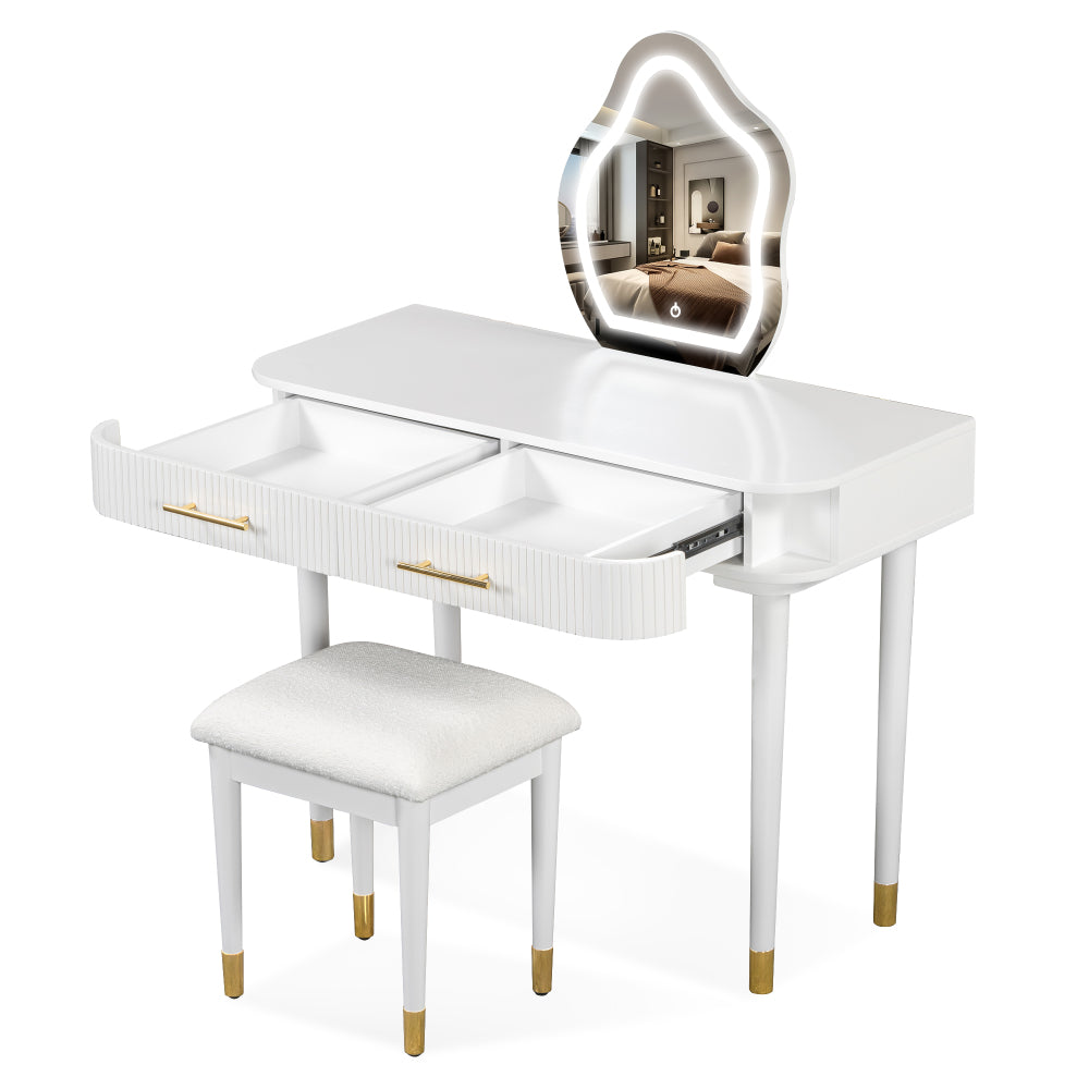August Vanity Desk, 2 Drawer