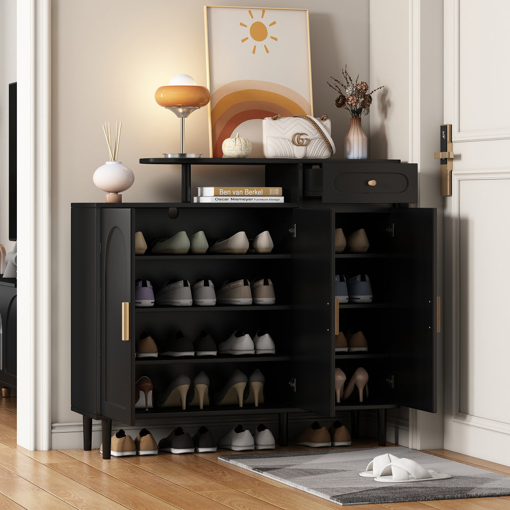 Brycen Shoe Cabinet (Black)