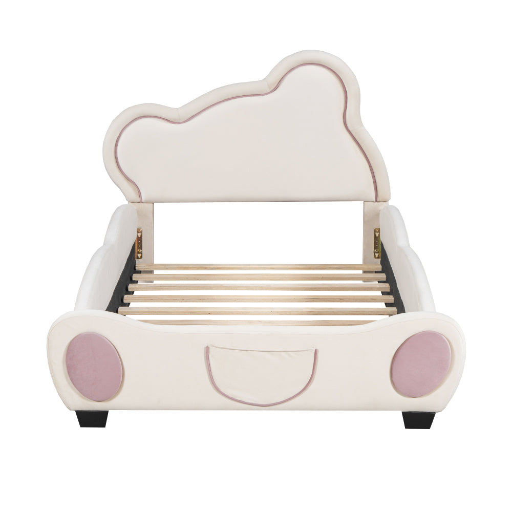 Lester Kids Bed, Twin (Beige)