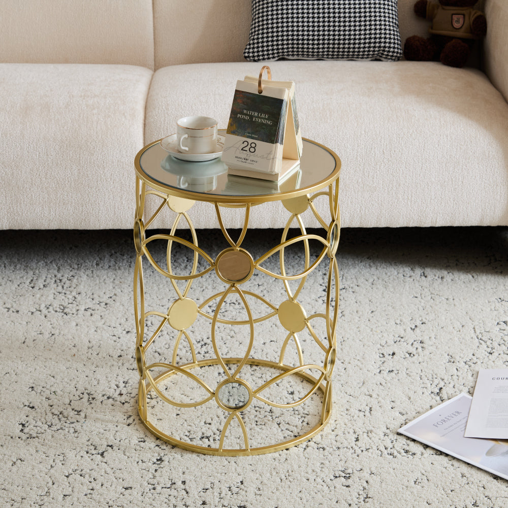 Keilani End Table, Gold