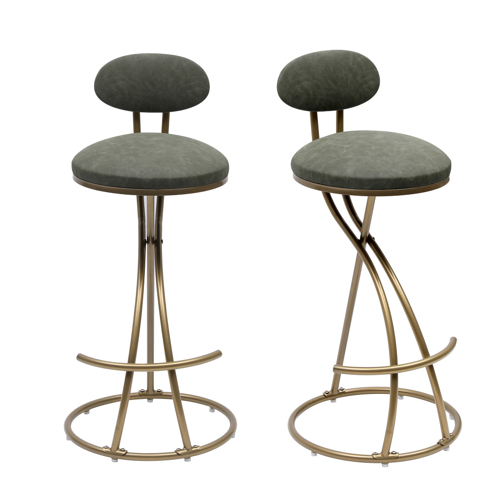 Cortez Bar Stool, Set of 2 (Green)