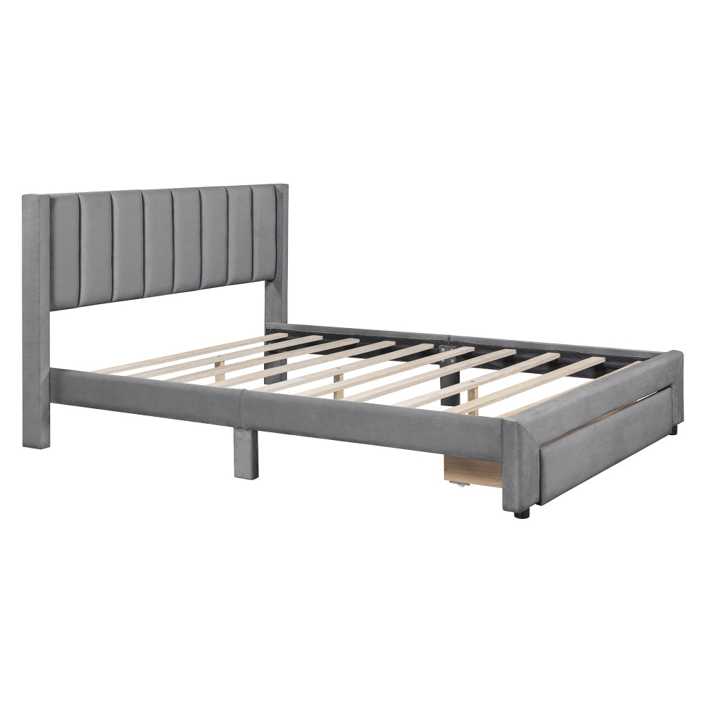 Russo Bed, Queen (Grey)