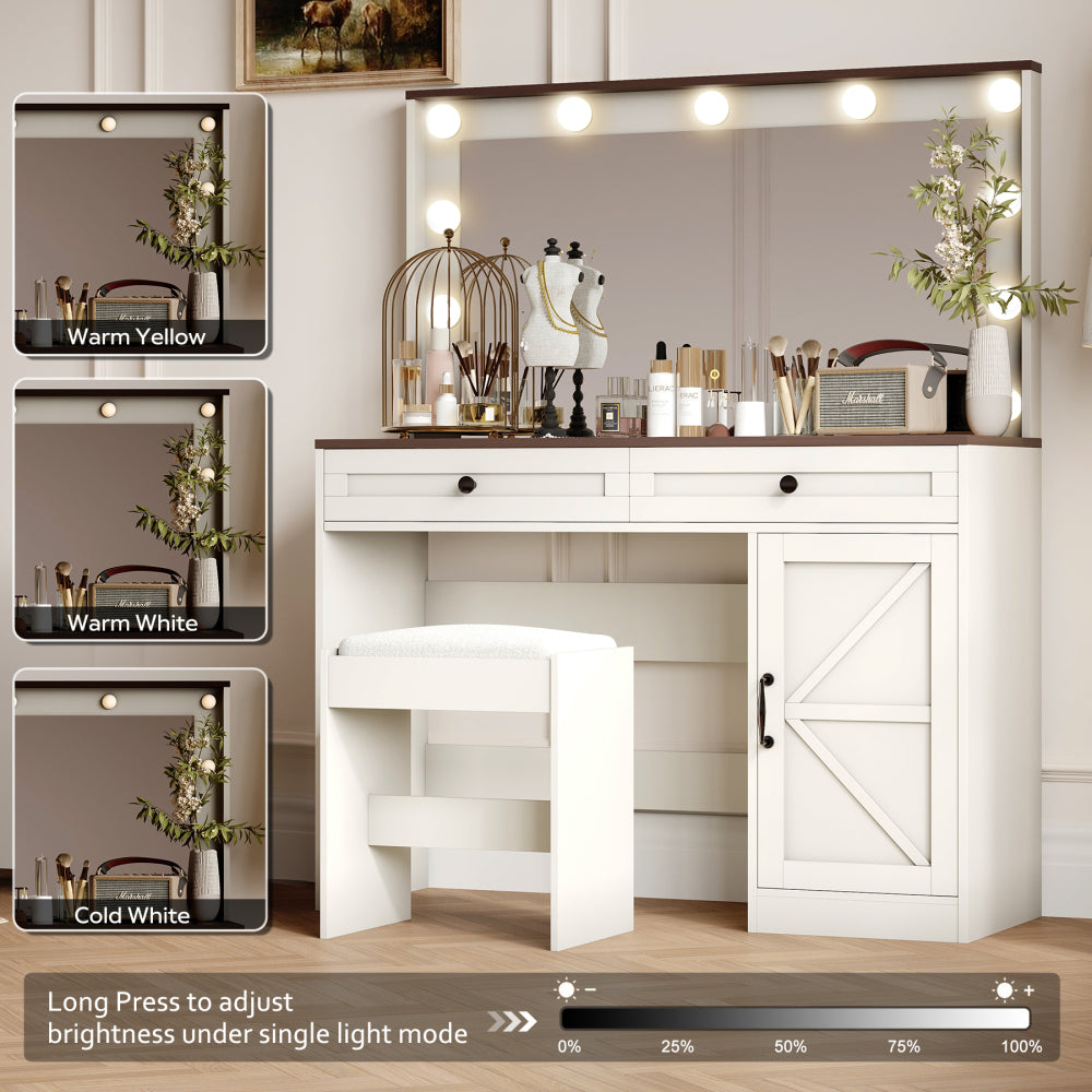 Shiloh Vanity Desk, White