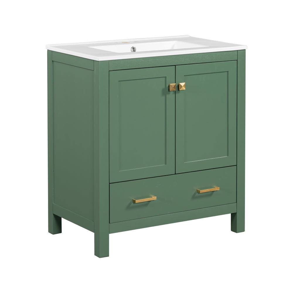 Bautista Bathroom Vanity, Green