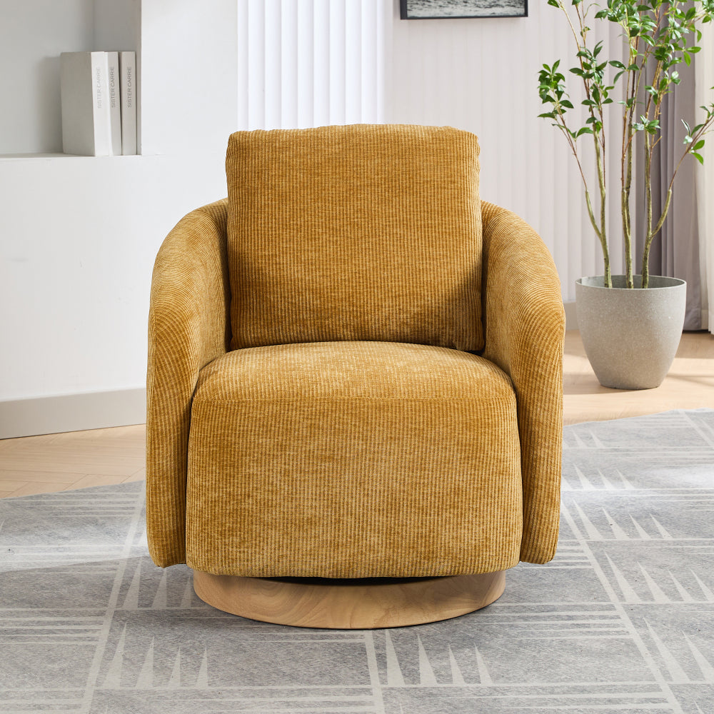 Frances Swivel Chair (Mustard)