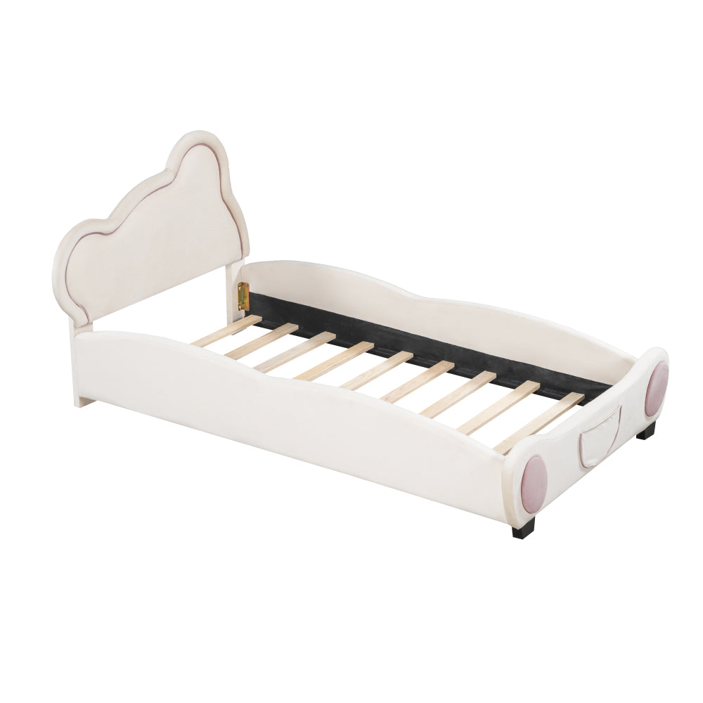 Lester Kids Bed, Twin (Beige)