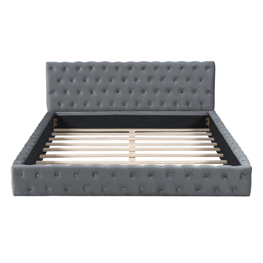 Sawyer Bed Frame, Queen (Grey)