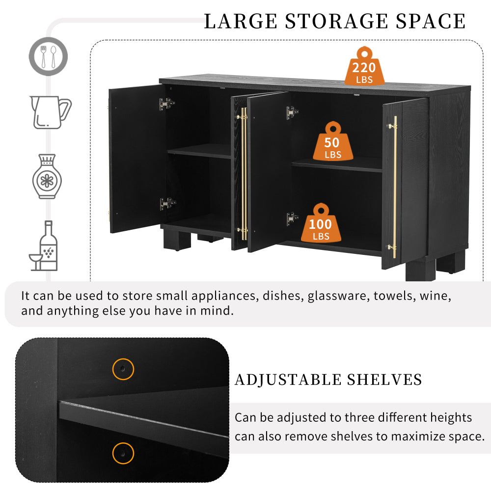 Chaya Accent Cabinet (Black)