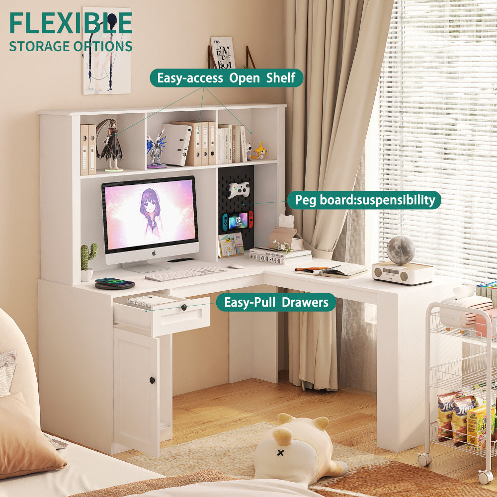 Aubriella Office Desk (White)