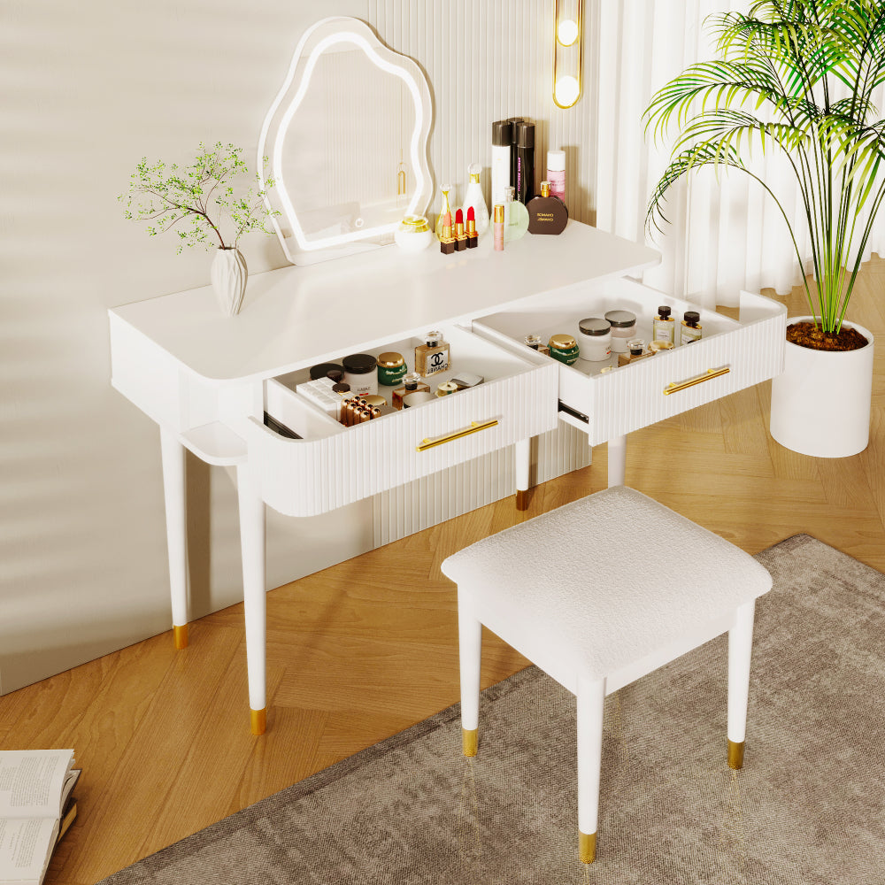 August Vanity Desk, 2 Drawer