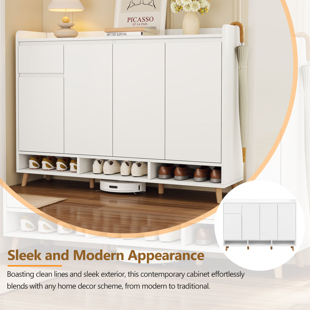 Ibrahim Shoe Cabinet (White)
