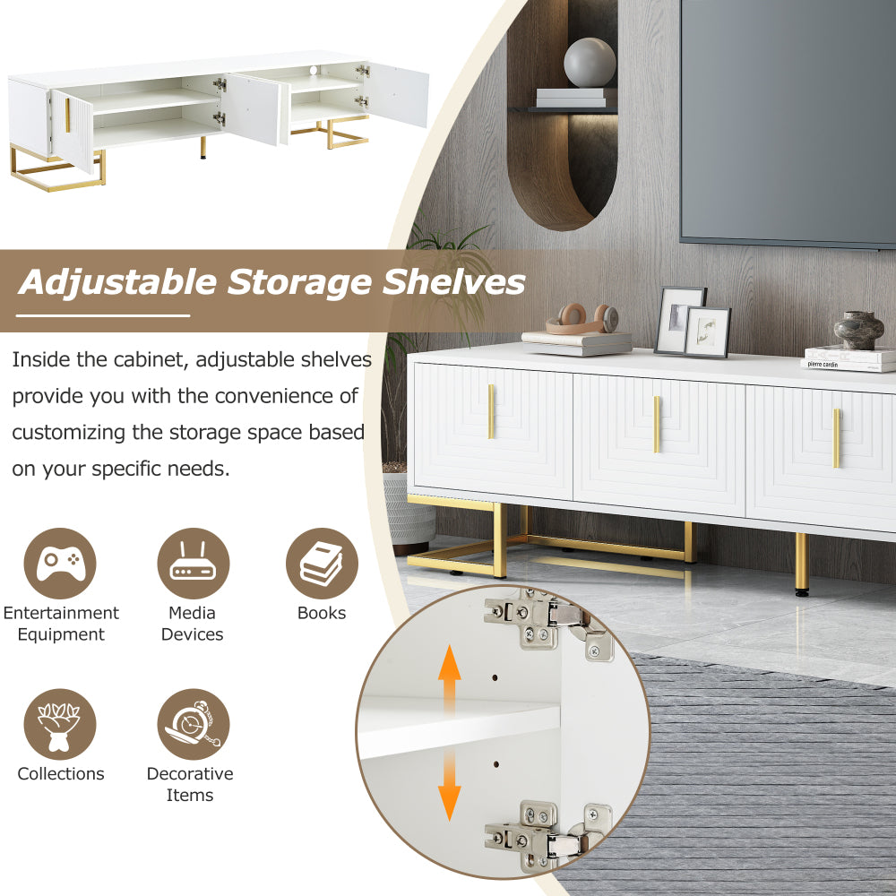 Hugh TV Stand (White)