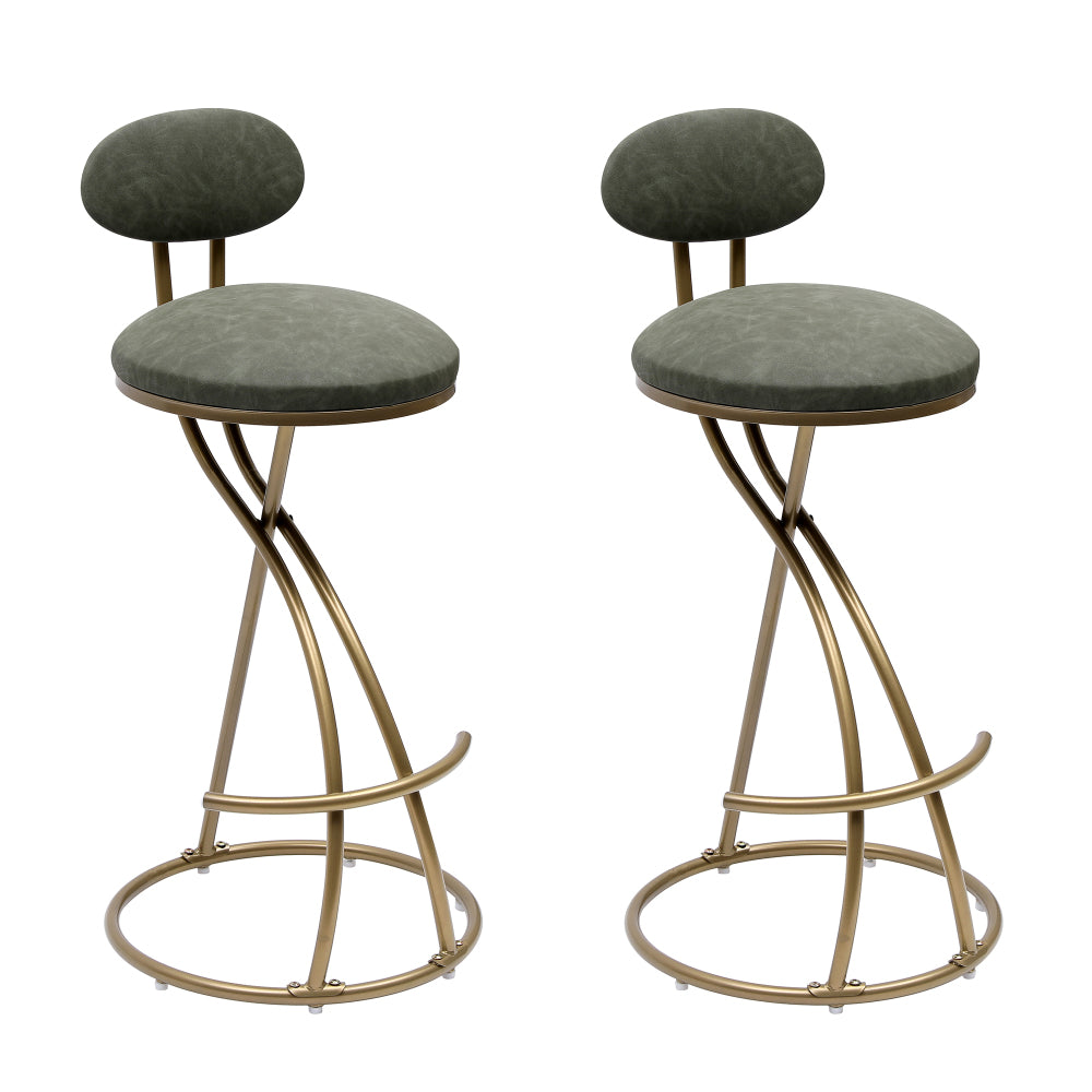 Cortez Bar Stool, Set of 2 (Green)