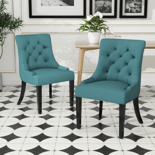 Bella Dining Chair, Set of 2 (Teal)