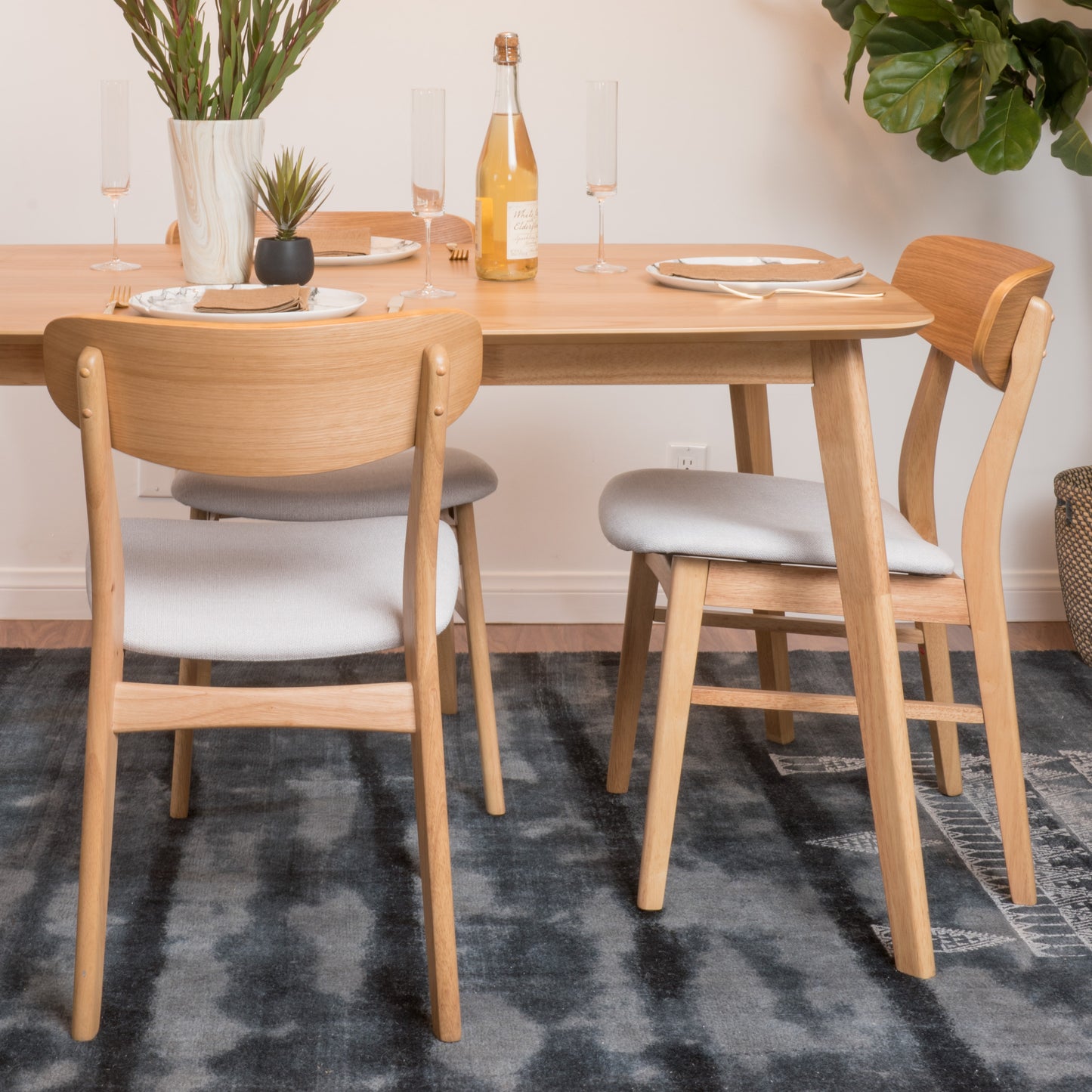 Eileen Dining Chair, Set of 2 (Beige)