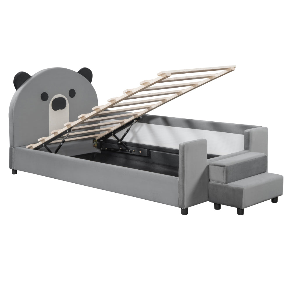 Delgado Kids Bed, Twin (Grey)