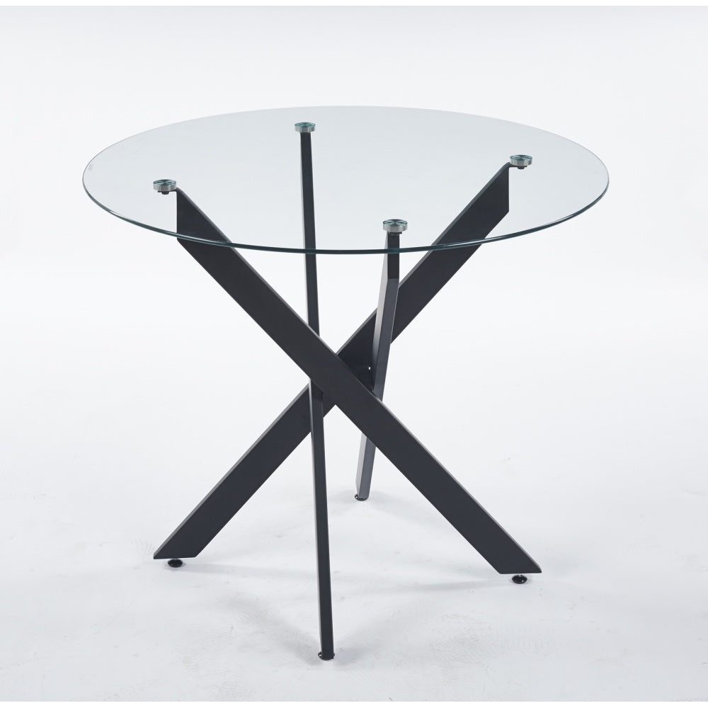 Eden Dining Set, Set of 5 (Black)