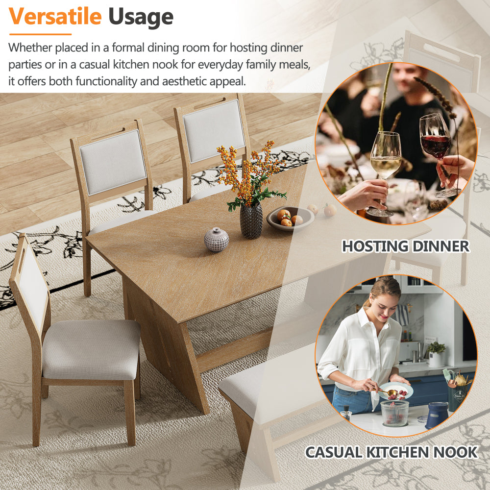 Herring Dining Set, Set of 6 (Brown)