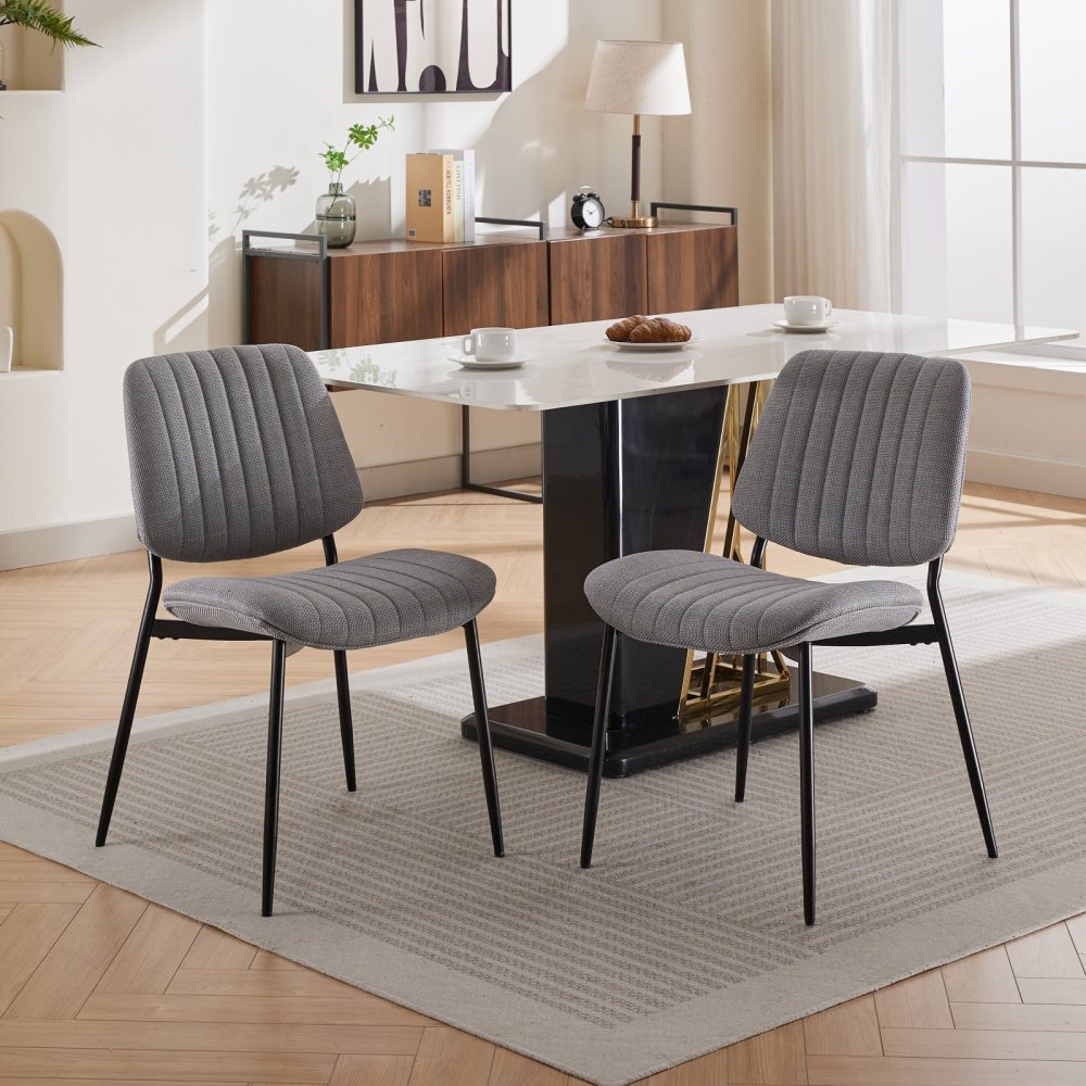 Vihaan Dining Chair, Set of 2 (Gray)