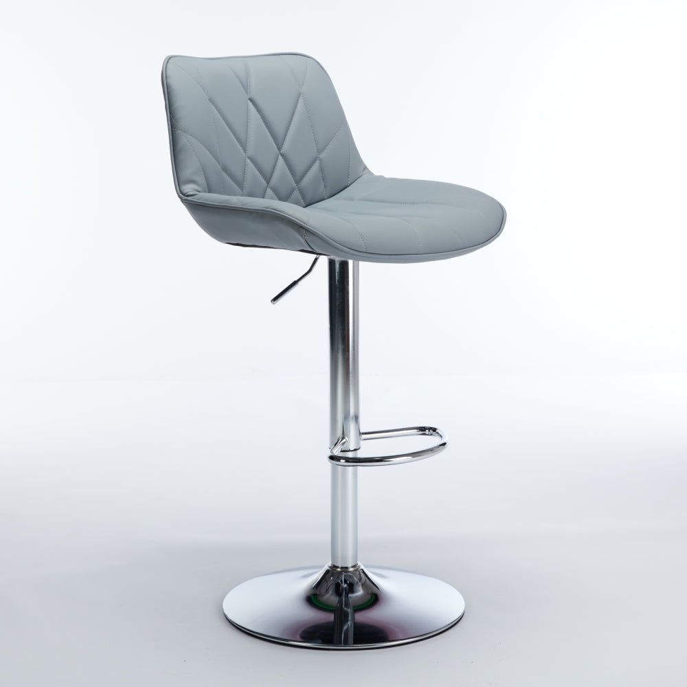 Manuel Bar Stool, Set of 2 (Light Gray)