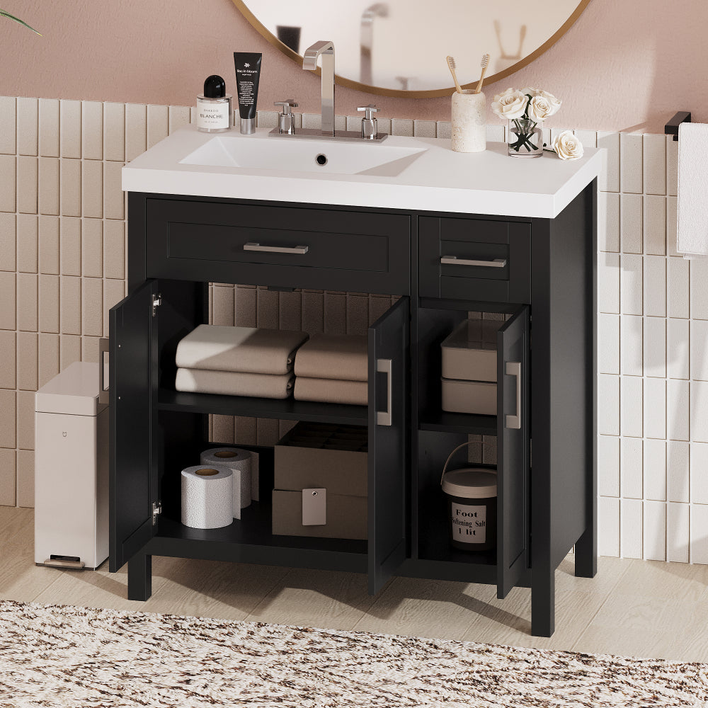 Brandt Bathroom Vanity, Black