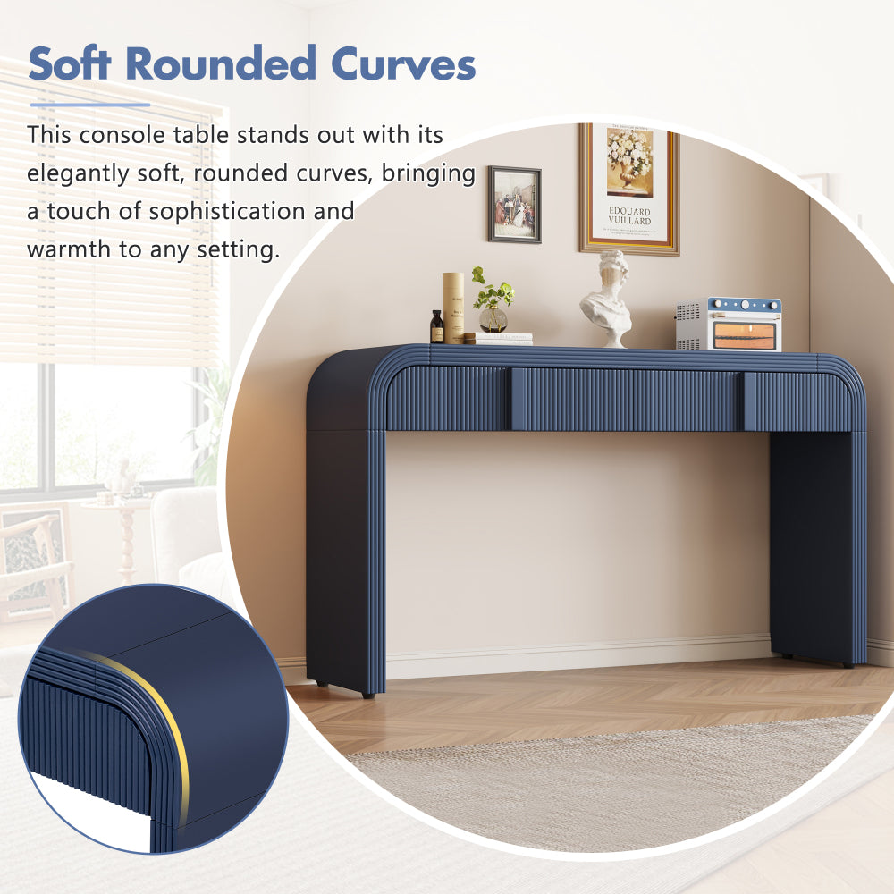 Boyd Accent Table (Navy Blue)
