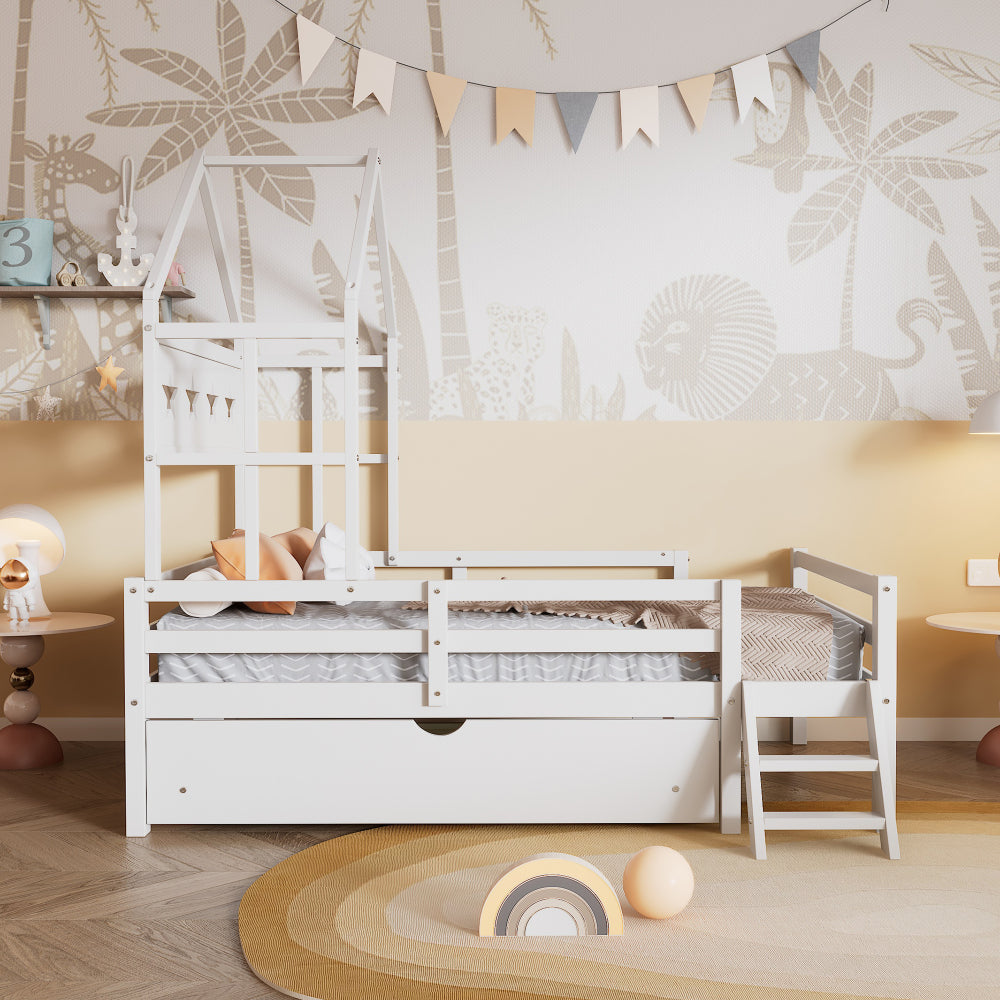 Kailey Bed Frame, Twin (White)