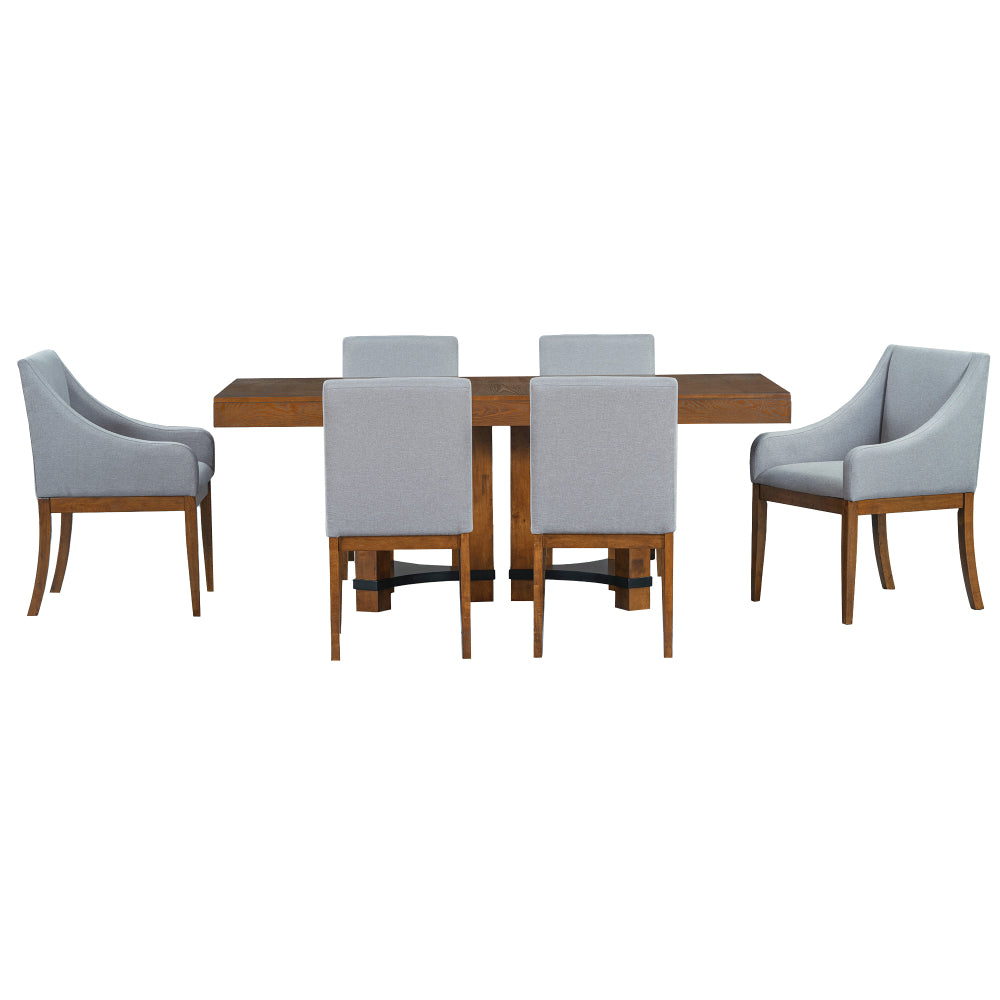 Blevins Dining Set, Set of 7 (Brown)