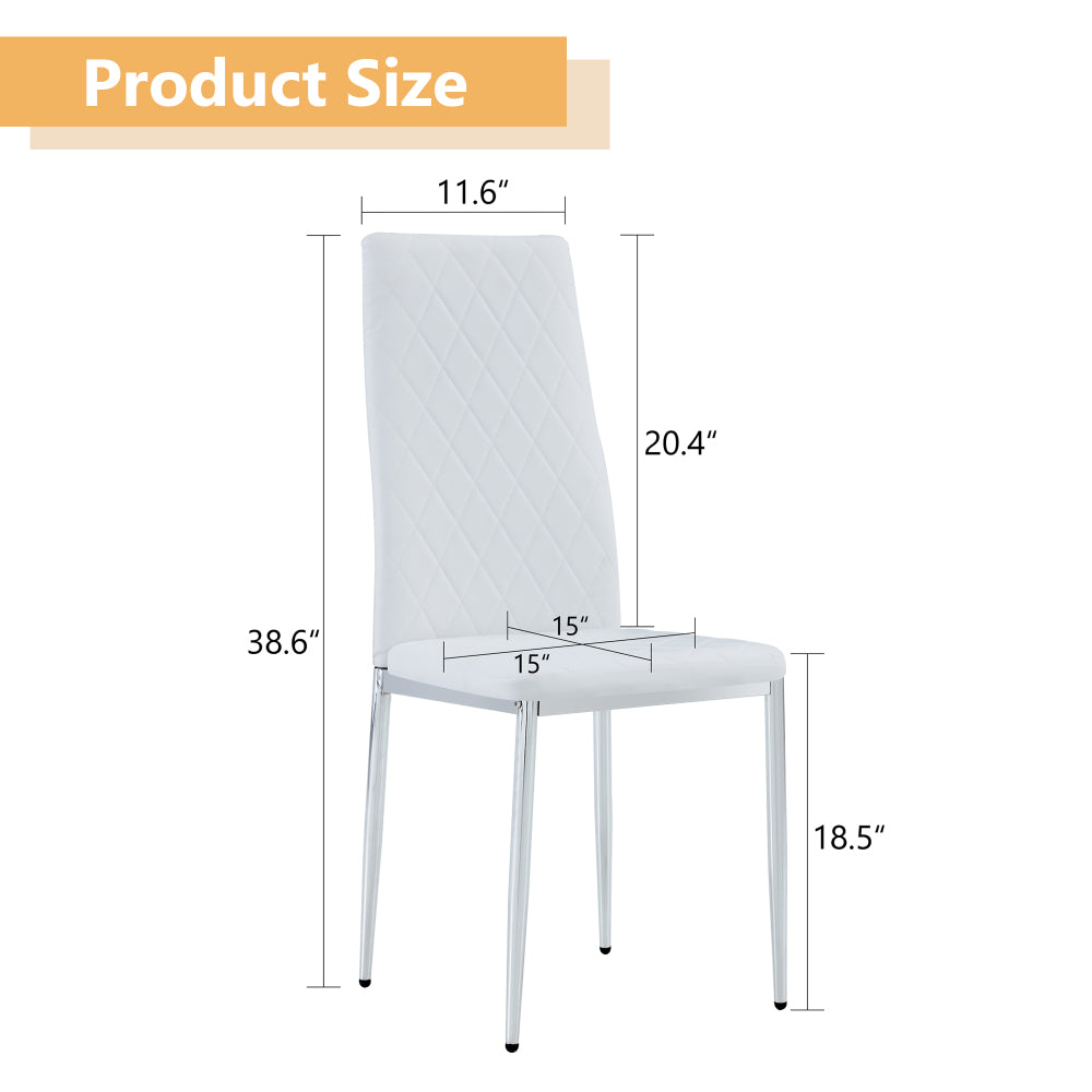 Gordon Dining Chair, Set of 6 (White)