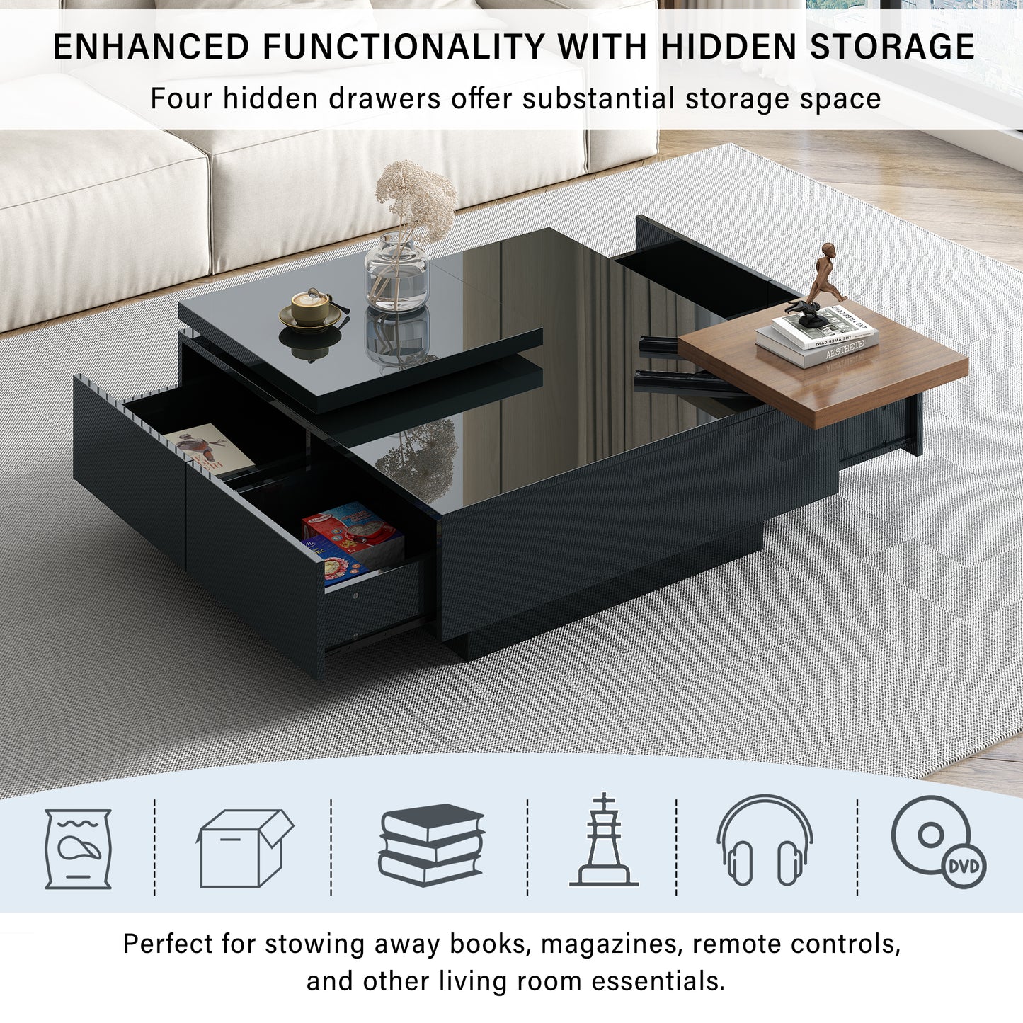 Avianna Coffee Table (Black)