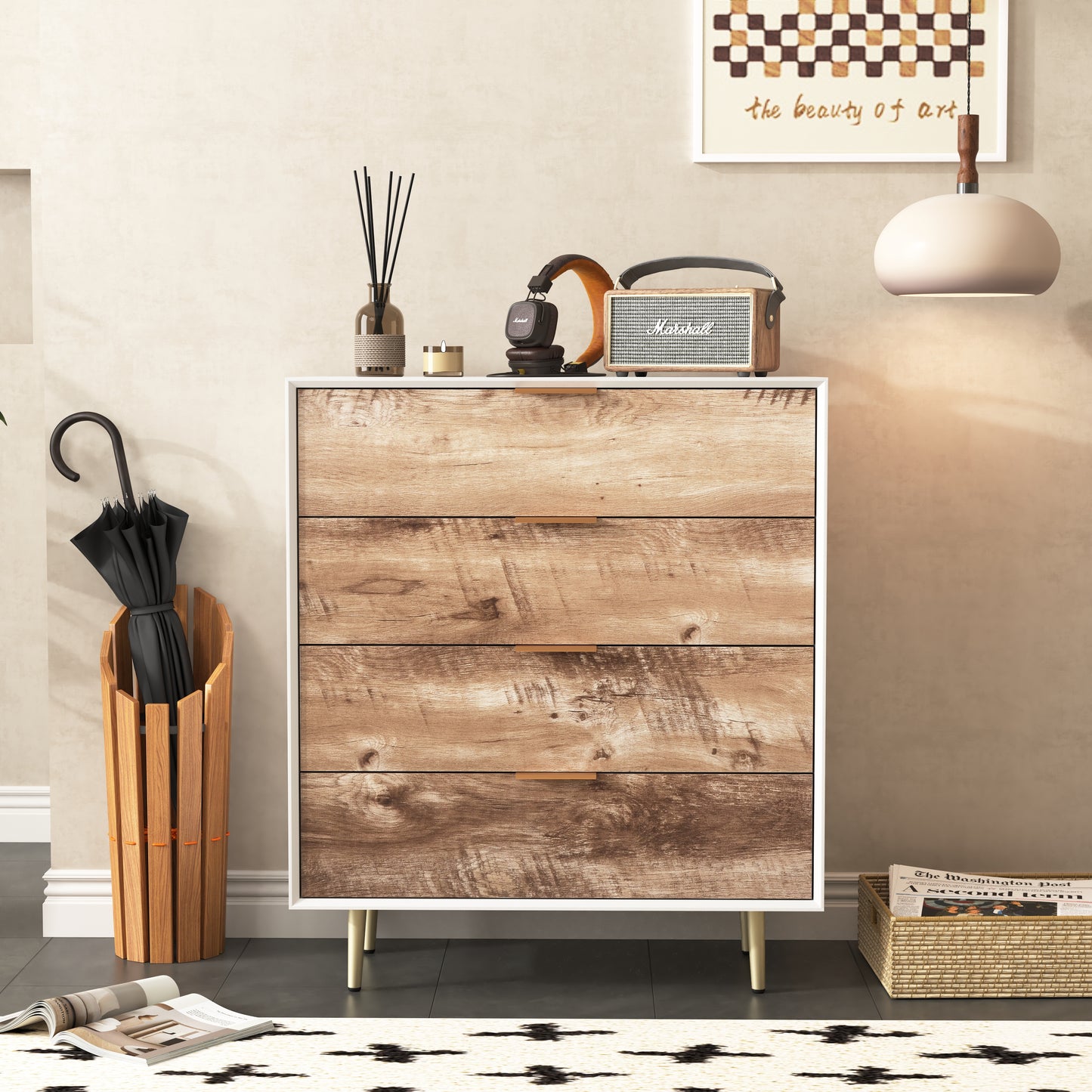 Everleigh Wooden Dresser, 4 Drawer