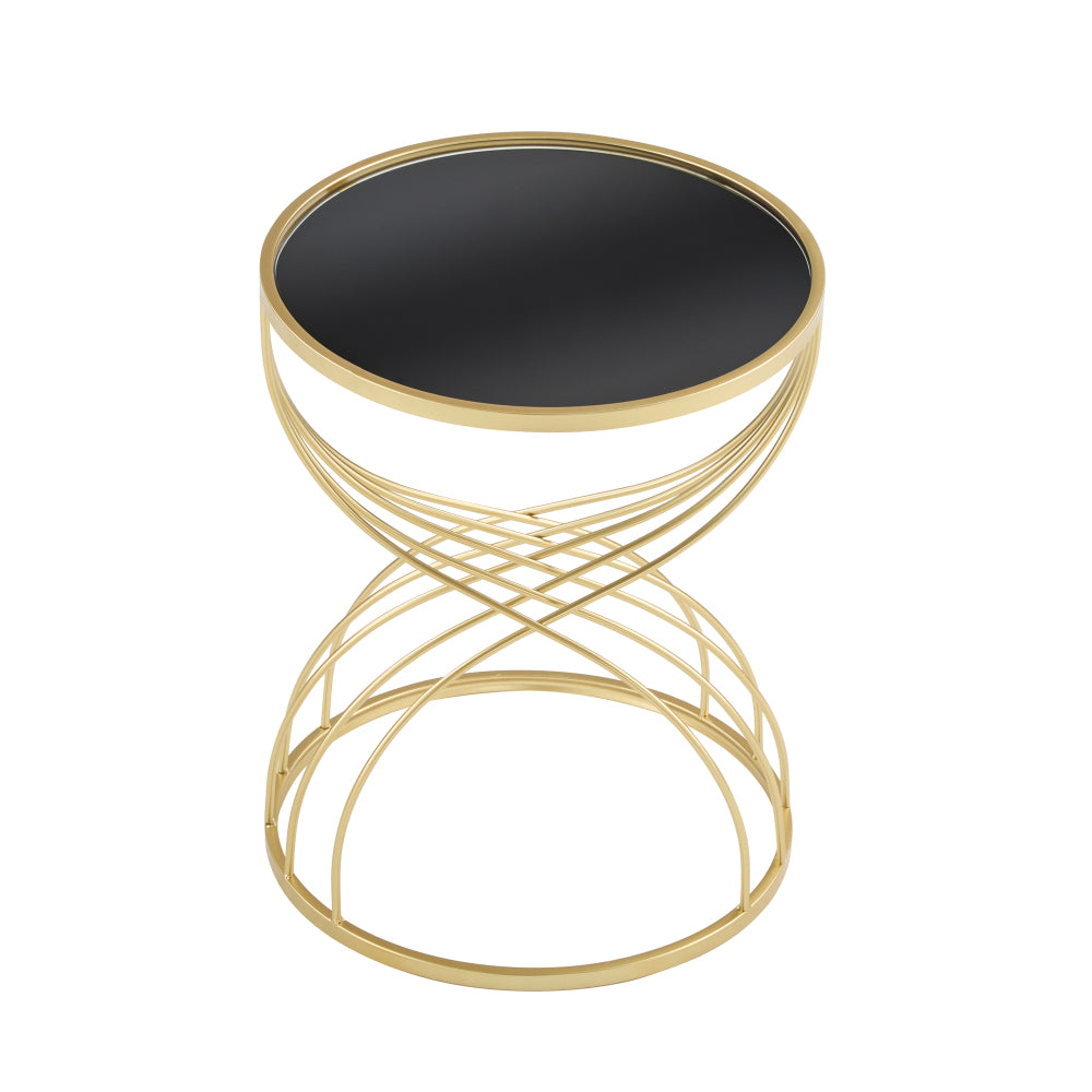 Reese End Table, Gold