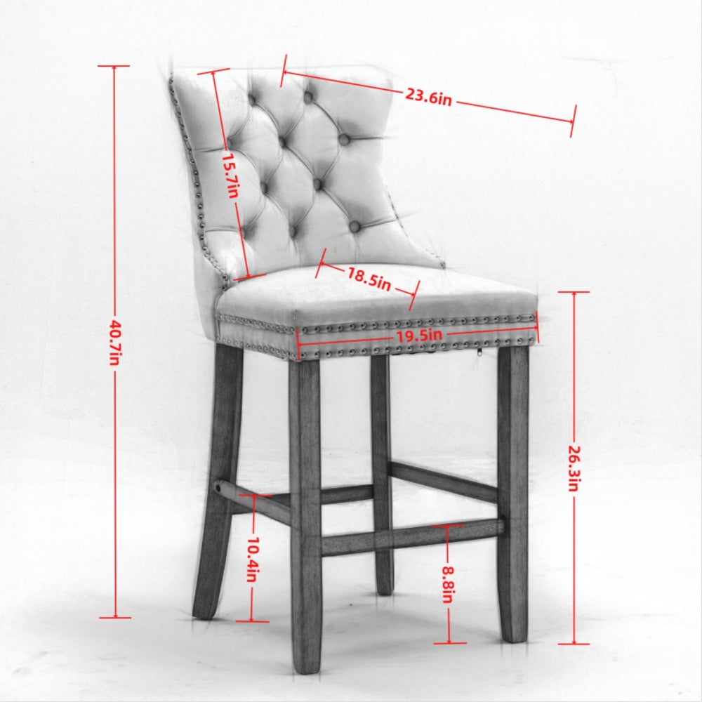 Eliezer Bar Stool, Set of 2 (Orange)