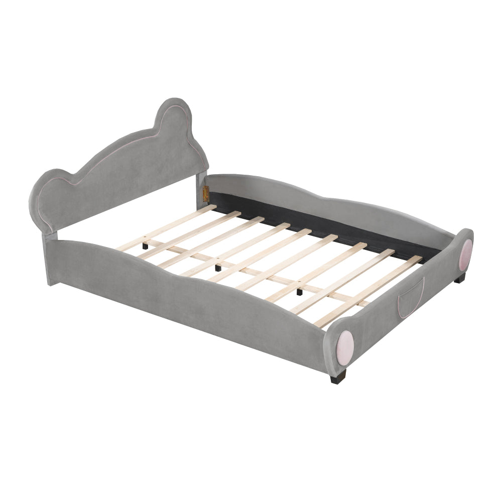 Lester Kids Bed, Queen (Grey)