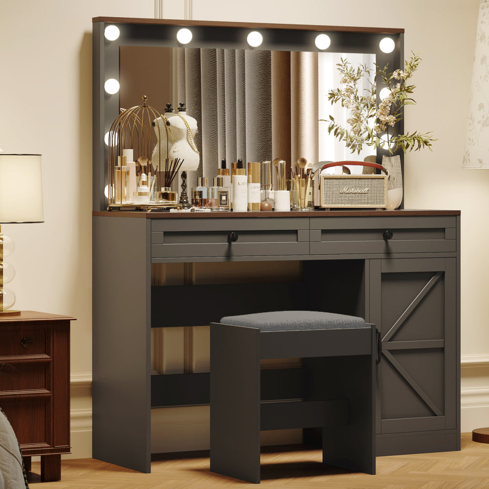 Shiloh Vanity Desk, Black