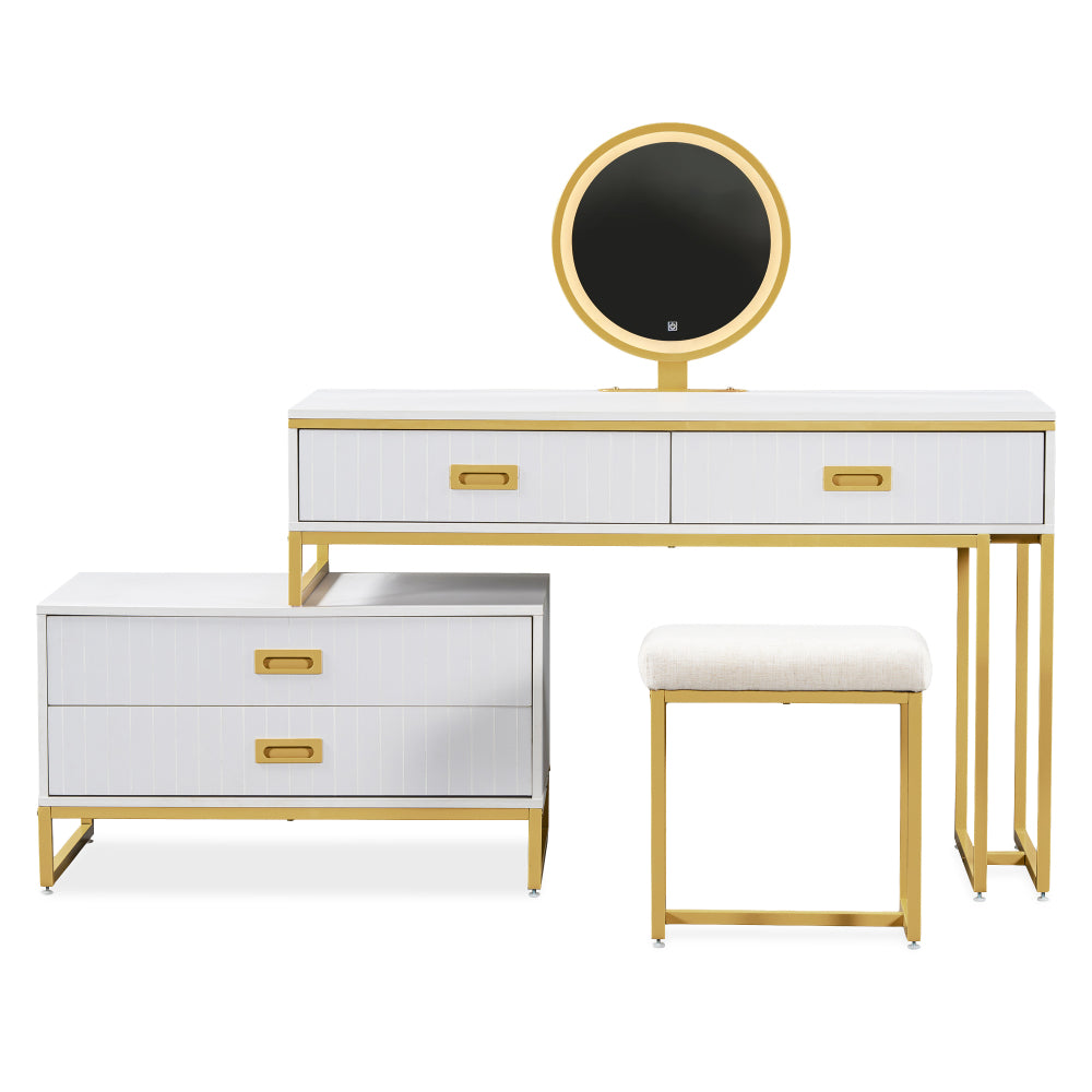 Juliette Vanity Desk, Gold